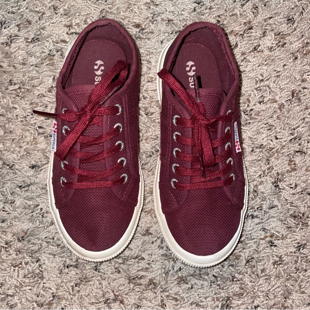 Kids Jcot superga maroon shoes‎